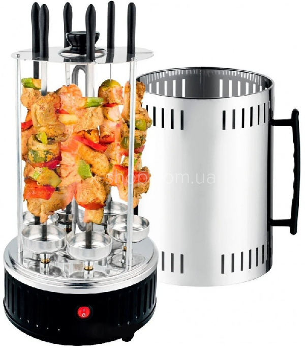 Шашличниця вертикальна електрична Kebabs Machine на 6 шампурів