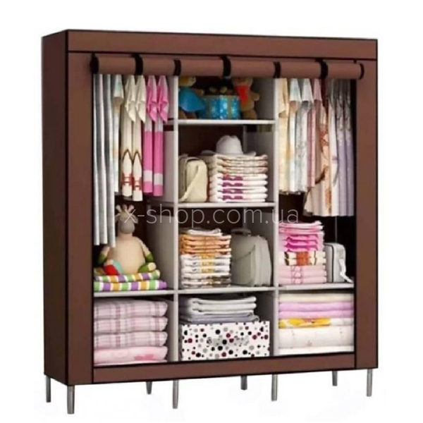 Складна тканинна шафа Storage Wardrobe (коричнева)