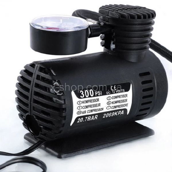 Автомобільний компресор насос від прикурювача Air Compressor 300PSI